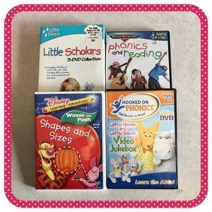 💝 HOOKED ON PHONICS + 💝 various educational DVDs for children 2-5 yrs old